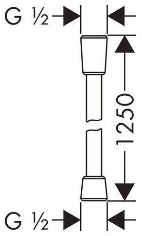 Шланг душевой Hansgrohe - фото №2
