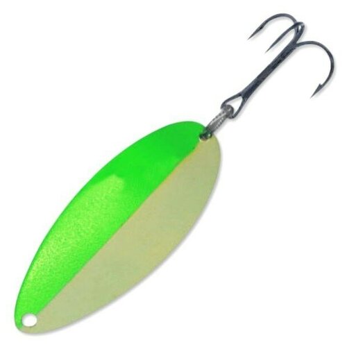 фото Блесна acme little cleo 1/3 oz glow, цвет светящаяся с зеленой полосой