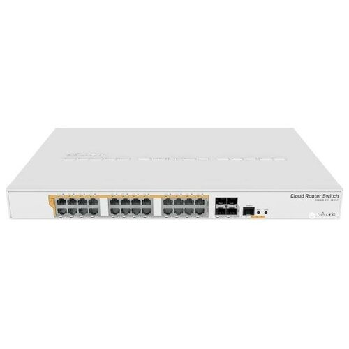 Коммутатор MikroTik CRS328-24P-4SRM 24G 4SFP 24PoE управляемый 6913300₽