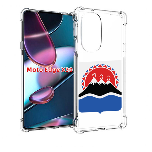 Чехол MyPads герб-камчатский-край для Motorola Moto Edge X30 задняя-панель-накладка-бампер