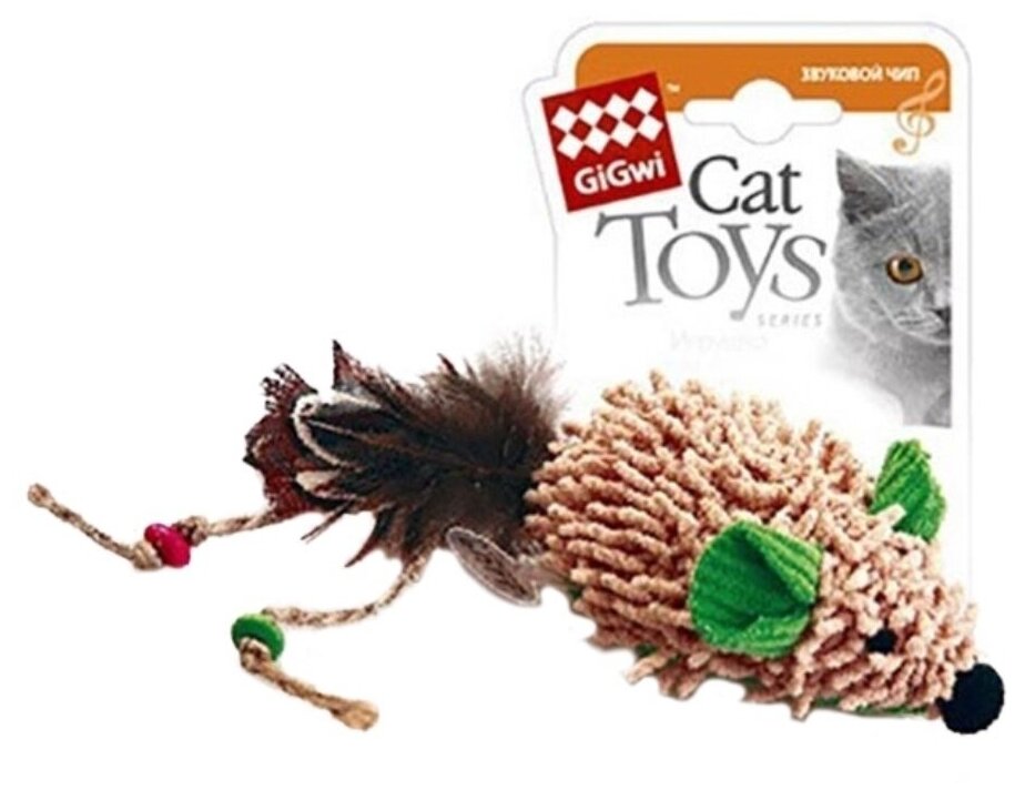 Игрушка для кошек Cat Toys мышка со звуковым чипом при касании издает звуки 8 СМ - фотография № 7