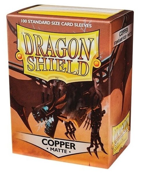 Протекторы Dragon Shield матовые Copper 64х89мм (100 шт.)