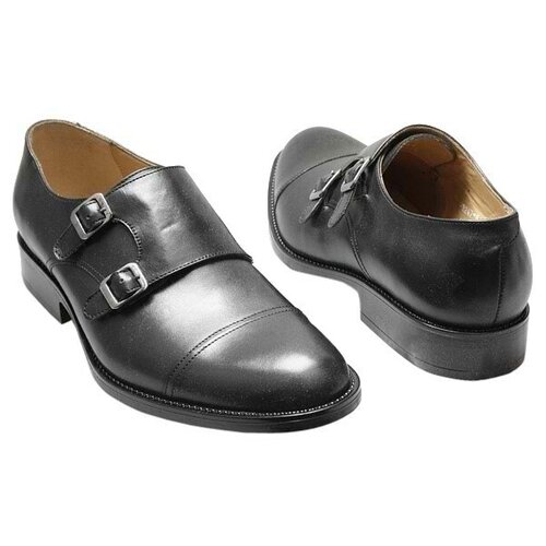 Кожаные мужские туфли черного цвета Conhpol Lac-3247-8/45