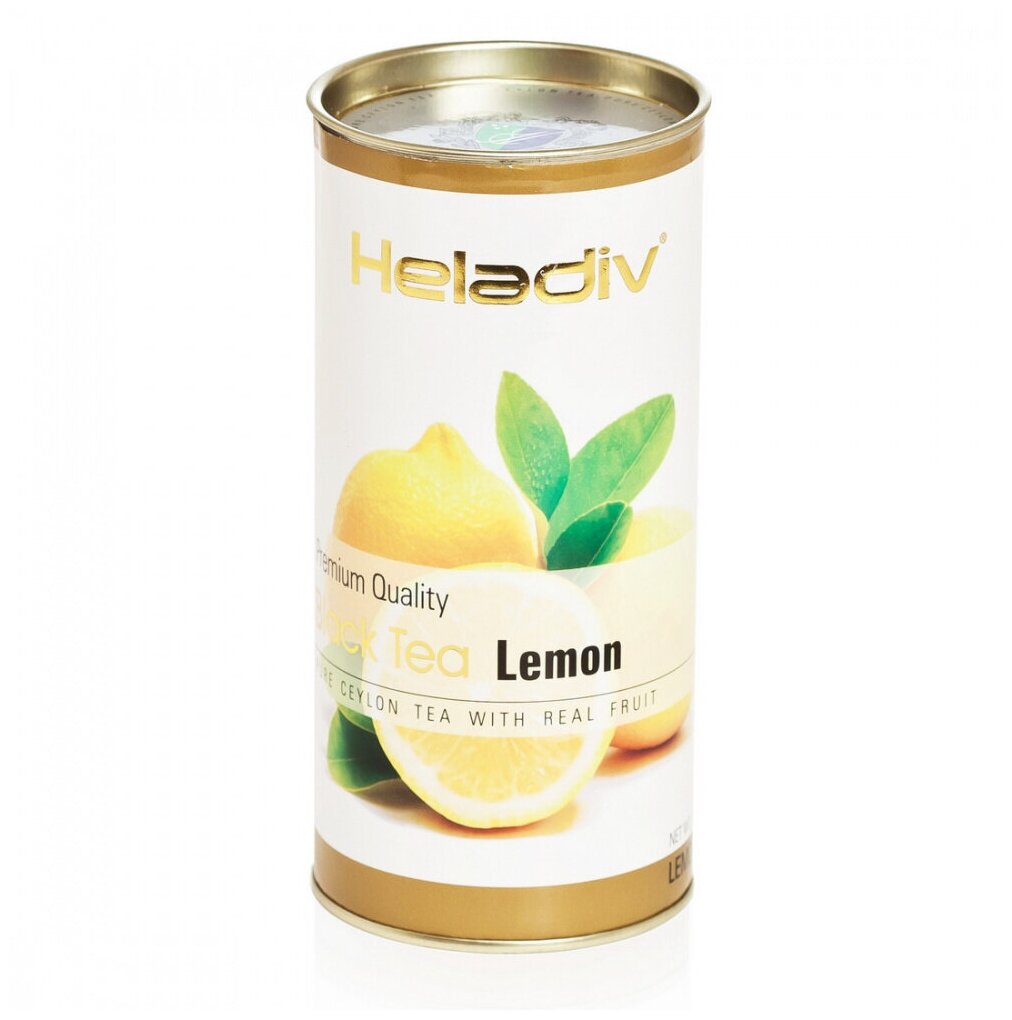 Чай Heladiv Lemon (лимон), черный листовой, 100г - фотография № 8