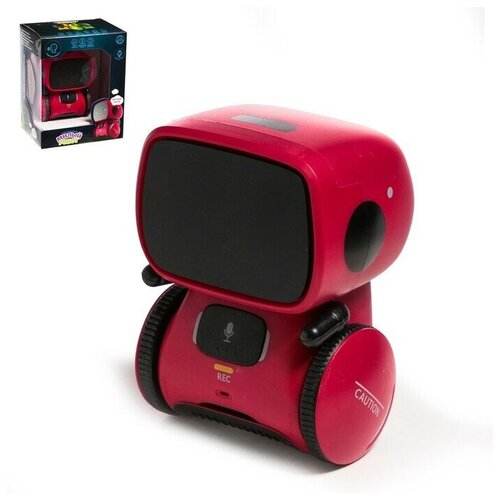 фото Робот интерактивный «милый робот», световые и звуковые эффекты, русская озвучка, цвет красный zhorya