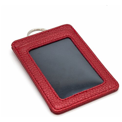 фото Чехол для пропуска пеллекон 102-717-5, красный металлик pellecon