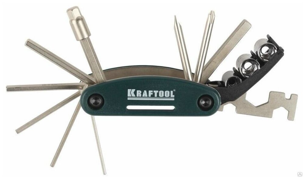 Набор инструментов/мультитул для велосипеда KRAFTOOL, 16 предм.