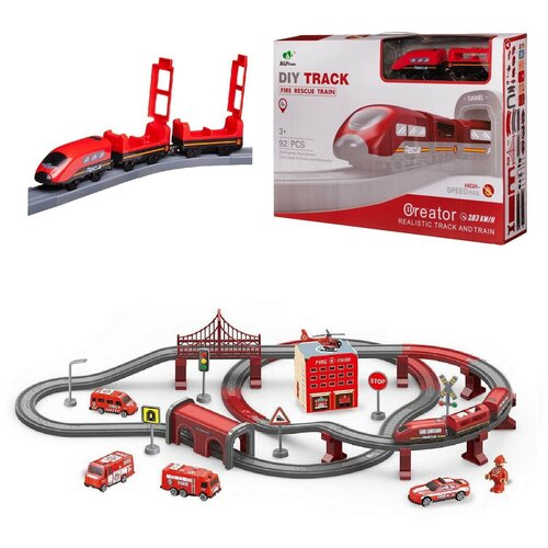 Детская железная дорога с поездами пластиковая железная дорога с поездами игрушка