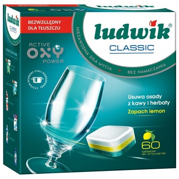 Ludwik classic таблетки для посудомоечной машины, 60х18 гр, 1,08 кг - фотография № 4