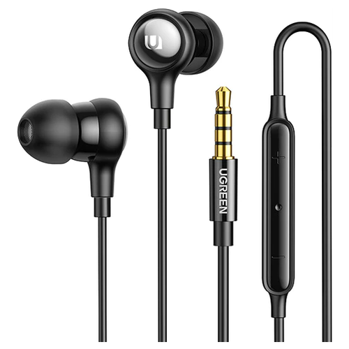 Проводные наушники UGREEN EP103 Wired Earphones with 3.5mm Черный