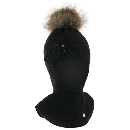 Шапка mialt, размер 50-52, черный шапка шлем детский цвет черный размер 50 52