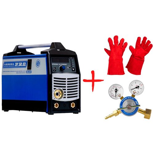 Сварочный полуавтомат Aurora SPEEDWAY 180 SYNERGIC Регулятор расхода газа и Краги 3290000₽