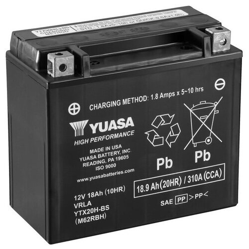 Аккумулятор мото Yuasa YTX20H-BS