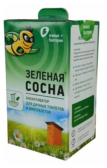 Биоактиватор "зеленая сосна" 300 Г (12 ДОЗ) для туалетов без водяного слива - фотография № 4