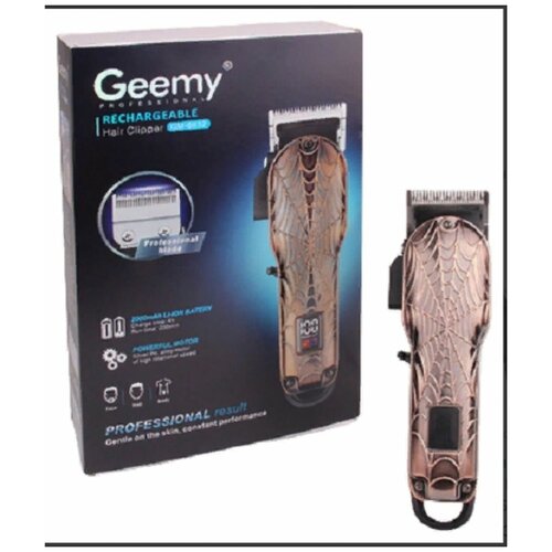 Машинка для стрижки волос и бритья бороды и усов с аккумулятором высокой емкости Professional Hair Trimmer Geemy GM-6632 167000₽