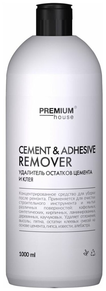 Удалитель остатков цемента и клея Premium House Cement | Adhesiv Remover (1л) - фотография № 1