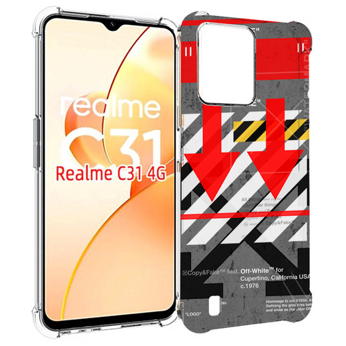 Чехол MyPads знаки-логотипы для OPPO Realme C31 задняя-панель-накладка-бампер чехол mypads знаки логотипы для oukitel c31 pro задняя панель накладка бампер