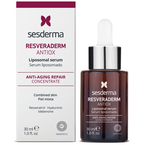 SesDerma Resveraderm liposomal serum антиоксидантная липосомальная сыворотка, 30 мл сыворотка sesderma problem skin salises liposomal serum сыворотка липосомальная увлажняющая 30 мл