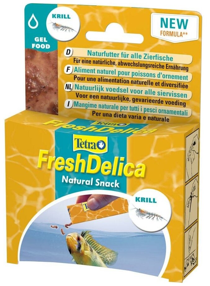 TETRA FRESHDELICA KRILL корм для рыб креветка в желе (48 гр) - фотография № 5