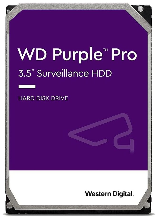 Жесткий диск HDD 8.0Tb Western Digital SATA-III, 128Mb, 5400rpm Purple (WD84PURZ)