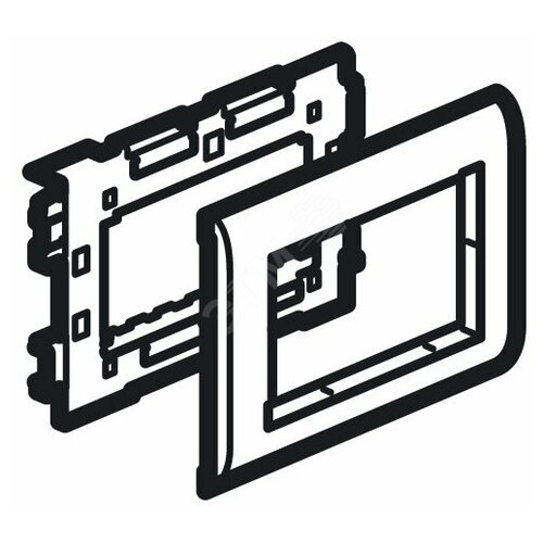 Суппорт 4м MOSAIC кр.75 METRA Legrand 638072 legrand суппорт 6м mosaic кр 75мм metra leg 638073