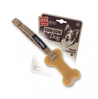 75381 Игрушка для собак Маленькая кость из экорезины 10см, серия GUM GUM DOG ECO - фотография № 9