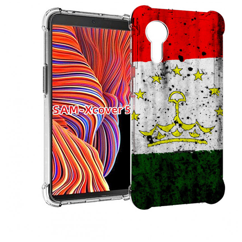 Чехол MyPads герб флаг таджикистан для Samsung Galaxy Xcover 5 задняя-панель-накладка-бампер