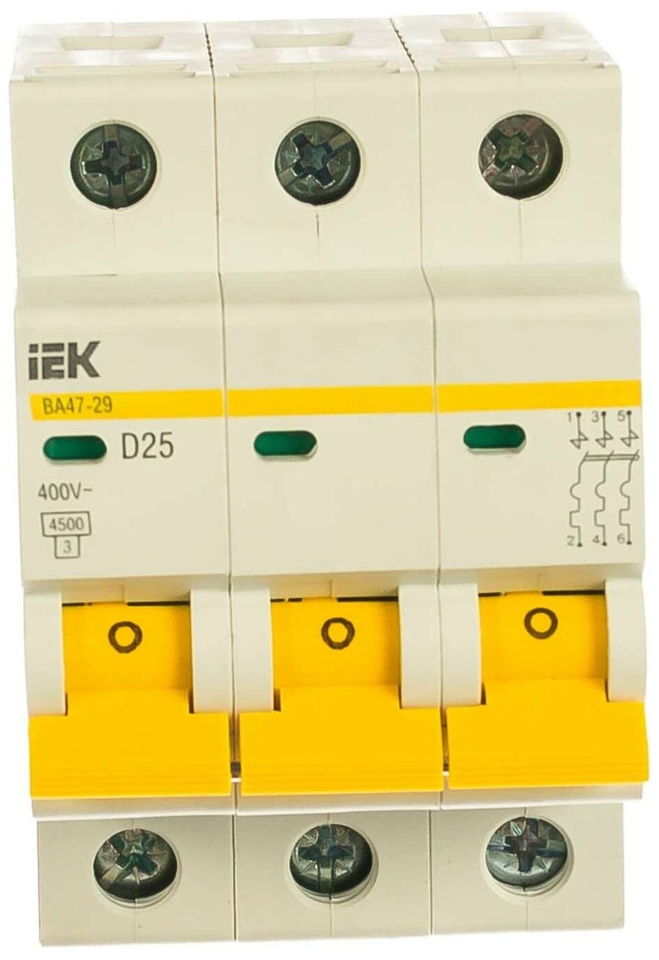 ВА47-29 MVA20-3-063-D Автоматический выключатель трехполюсный 63А (4.5 кА, D) IEK - фото №11