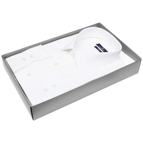 фото Рубашка poggino 7013-58 цвет белый размер 52 ru / xl (43-44 cm.)