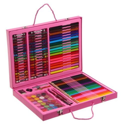 Набор для рисования в розовой коробке 122 предмета набор для рисования 54 предмета арт wg3281