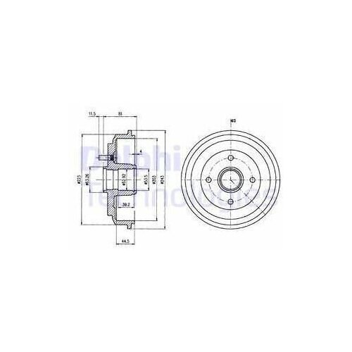Барабан тормозной BF487