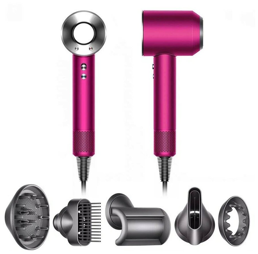 Фен Dyson Supersonic HD07 EU, Fuchsia/Nickel