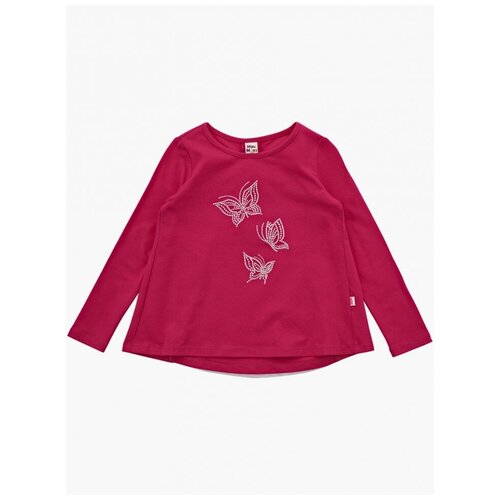 фото Лонгслив для девочек mini maxi, модель 2634, цвет малиновый, размер 110