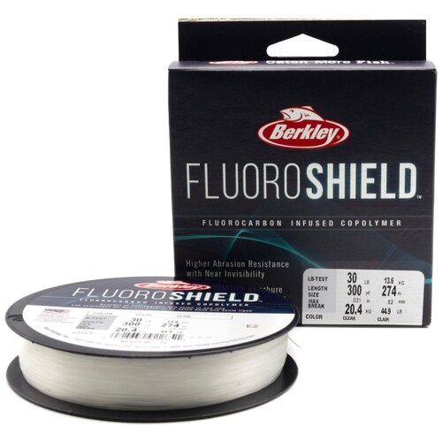 Леска флюорокарбоновая Berkley Fluoroshield 274m 0,52mm 20,4kg