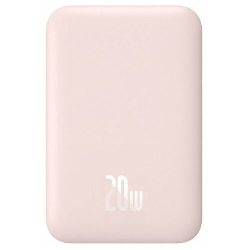 Внешний аккумулятор с беспроводной зарядкой Baseus Magnetic Wireless Charging Power Bank 6000mAh 20W PinkPPCX020004 299000₽
