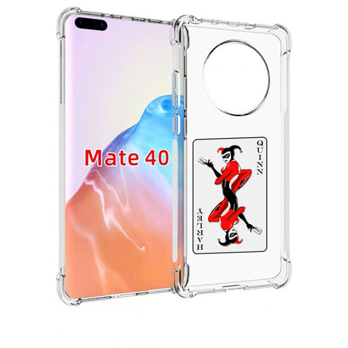 Чехол MyPads королева-джокера для Huawei Mate 40 / Mate 40E задняя-панель-накладка-бампер