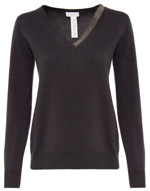 Пуловер Fabiana Filippi, вязаный, размер 42, серый