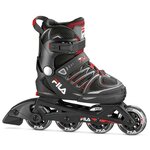 Детские ролики Fila X-One Boy - 2020 Black/Red - изображение