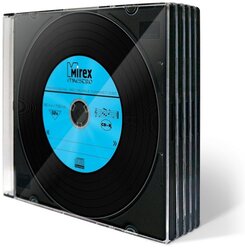 Компакт диск CD-R 700мБ Mirex под винил Маэстро тонкие-слим- по 5 шт.