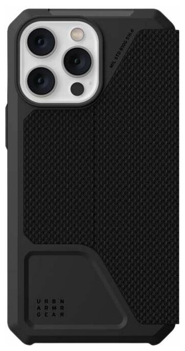 Чехол UAG Metropolis Series для iPhone 14 Pro, цвет Черный Кевлар