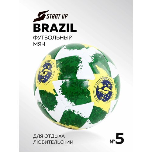 Мяч футбольный для отдыха Start Up E5127 Brazil