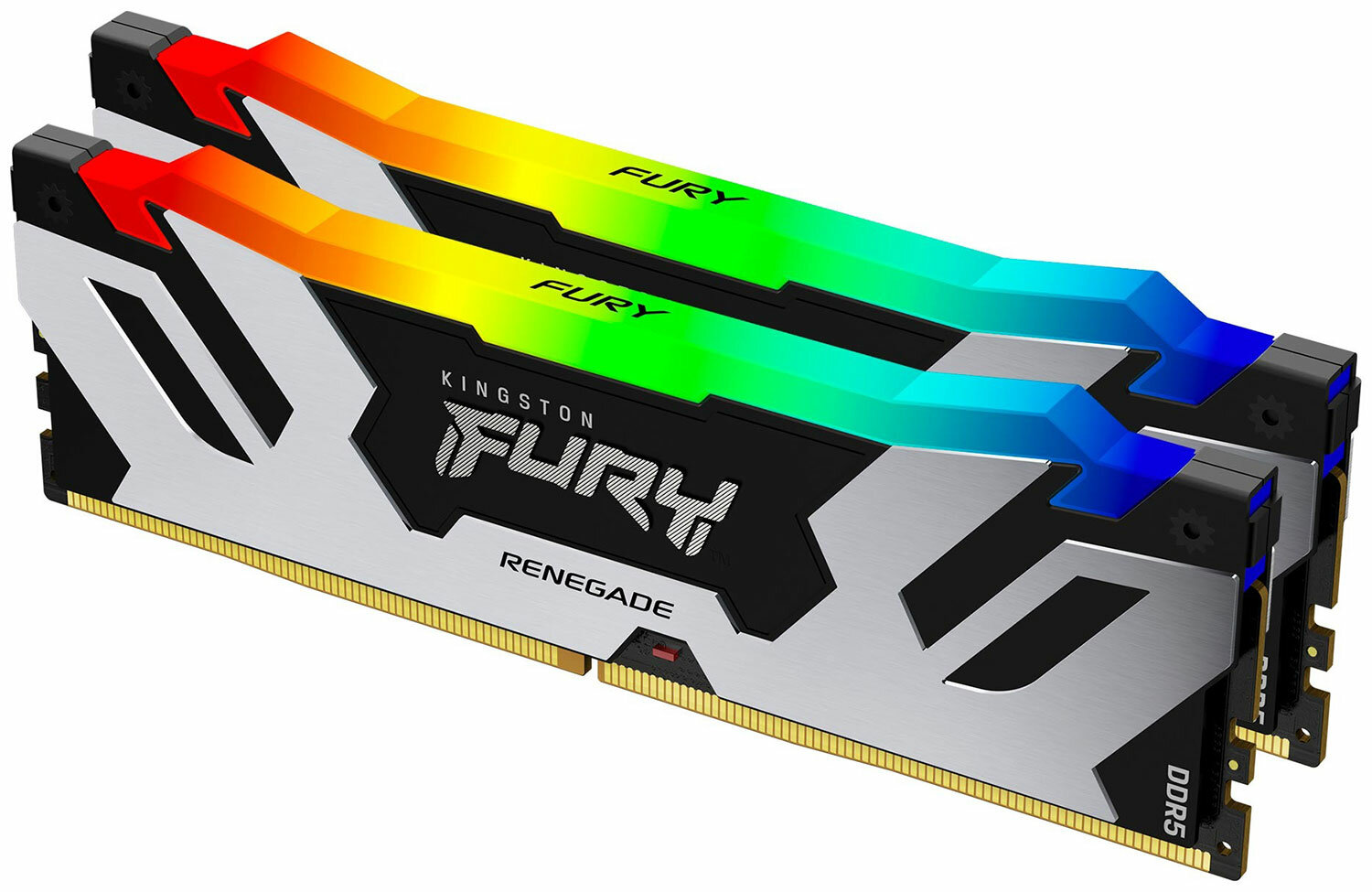 Оперативная память Kingston DDR5 96GB (2x48GB) 6400MHz FURY Renegade Silver/Black RGB (KF564C32RSAK2-96)