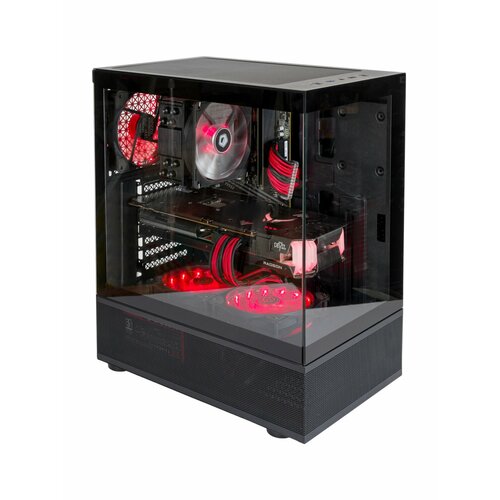 Системный блок игровой компьютер ПК (Ryzen 5 2600, RX 580 8ГБ, ОЗУ 32ГБ, SSD 1024GB, A320, 500W)