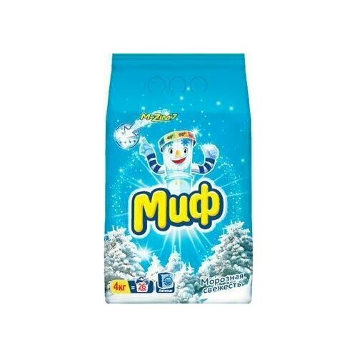 Порошок стиральный дмашины-автомат Миф 400г Морозная свежесть 599₽