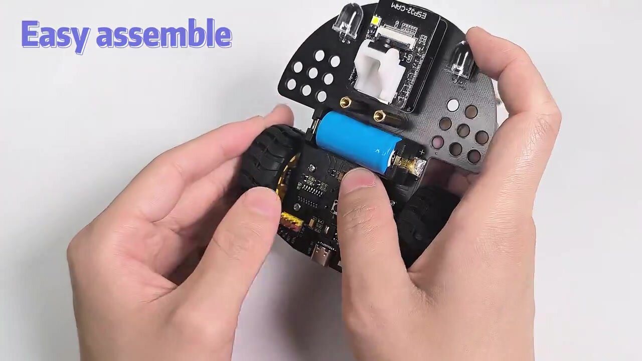 Keyestudio ESP32 Vision Smart Car для робота Arduino для программирования с поддержкой камеры ESP32 Arduino C Программирование DIY RobotKit — фото 1