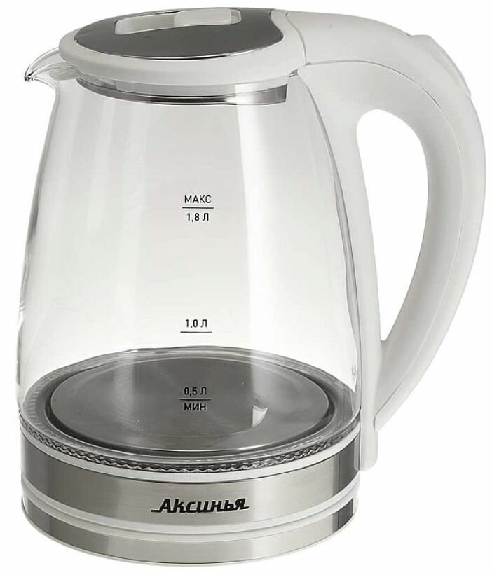 Чайник электрический аксинья КС-1021, белый