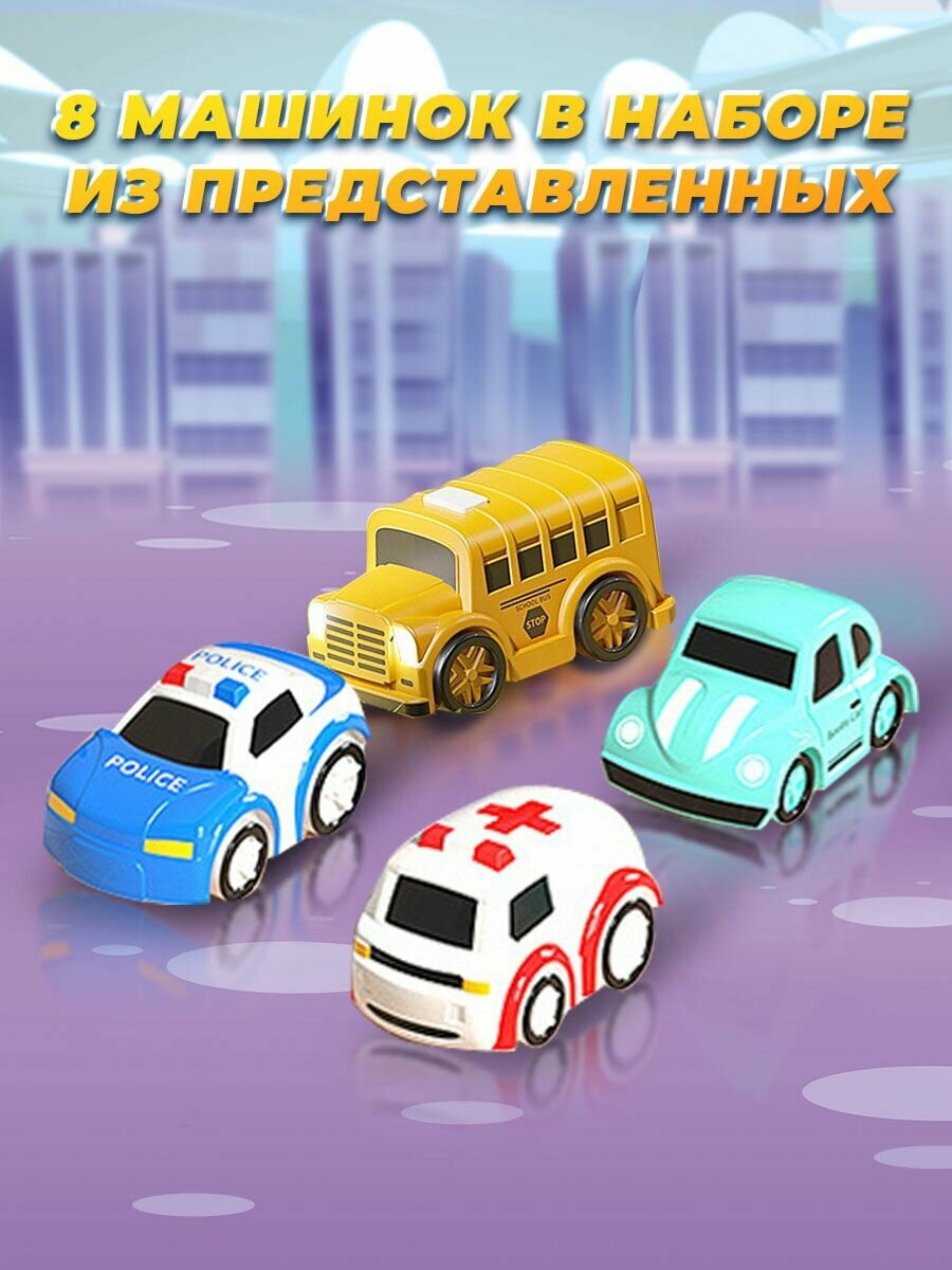 Гараж для машинок Play Okay парковка и автопарк с лифтом и динозавром, звуковые и световые эффекты — фото 1