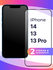 Комплект 2 шт. Защитное стекло iPhone 13 / 13 Pro / 14 / Противоу...