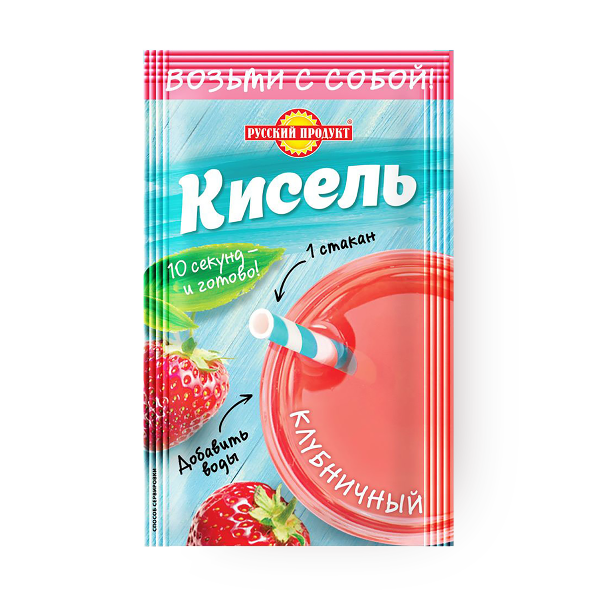 Кисель момент «Здоровый образ жизни» клубничный, 25 pc.