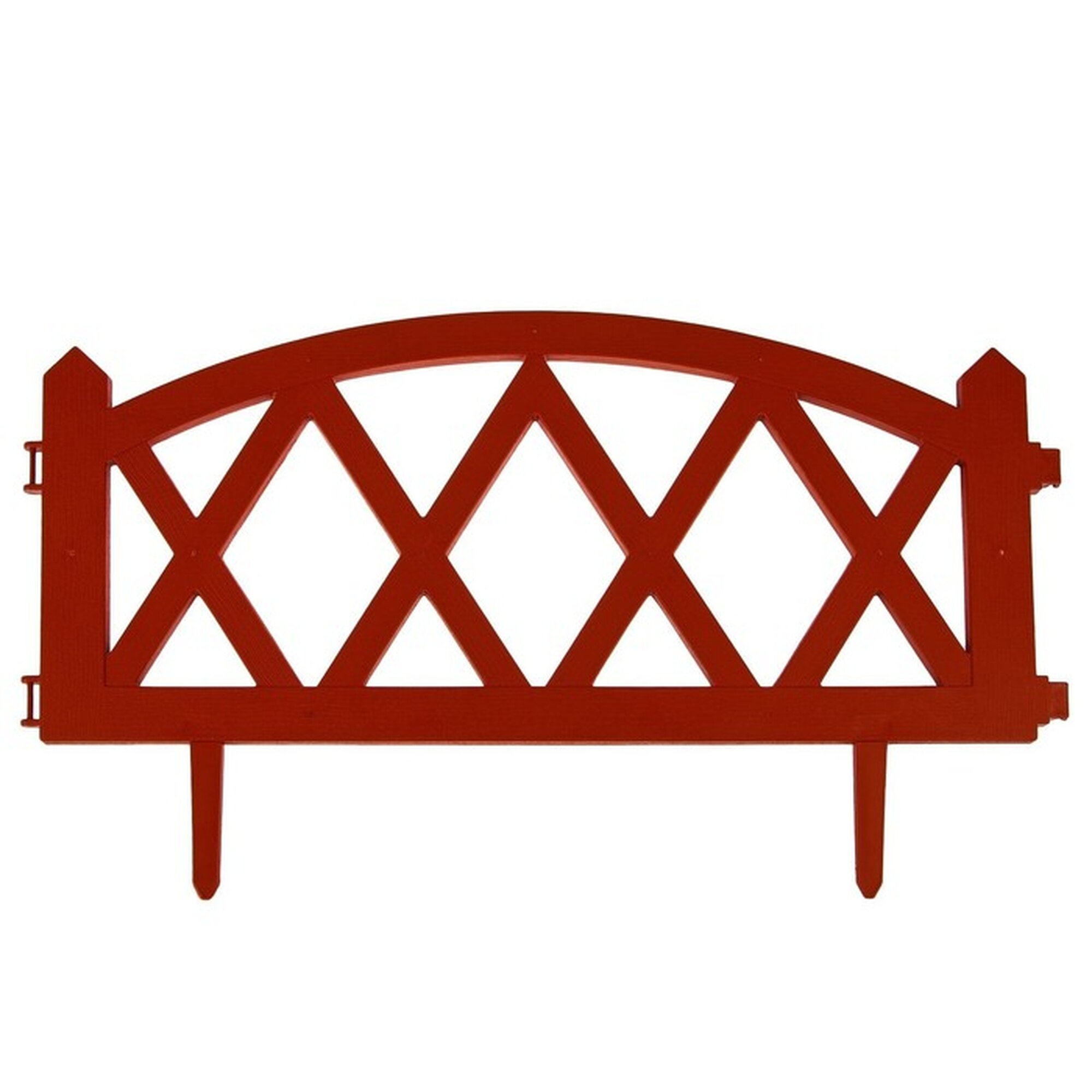 Ограждение декоративное 35 × 232 см 4 секции пластик терракотовое MODERN Greengo